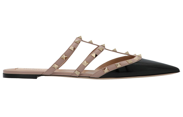 Order (Women) Valentino Rockstud Mule 'Patent Black Studded' WW2S0H15VNWN91