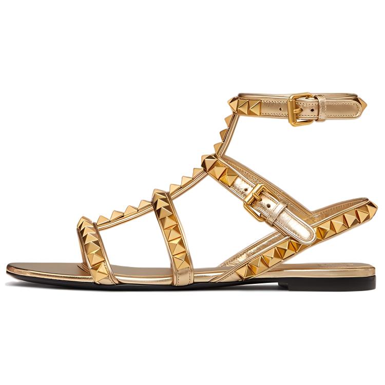 (W) Valentino Rockstud No Limit 'Metallic Gold'