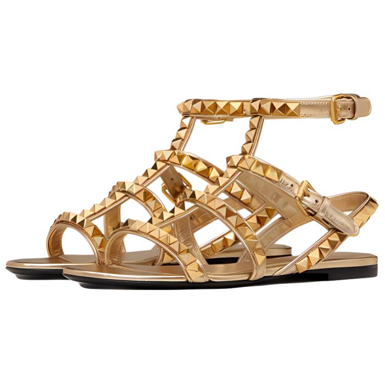 (W) Valentino Rockstud No Limit 'Metallic Gold' 圖 3