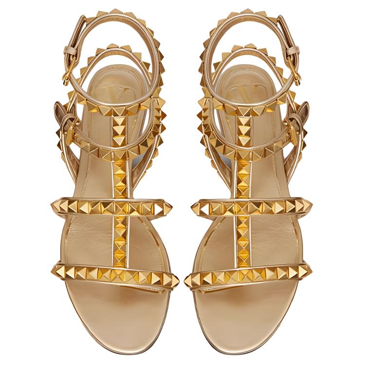 (W) Valentino Rockstud No Limit 'Metallic Gold' 圖 5