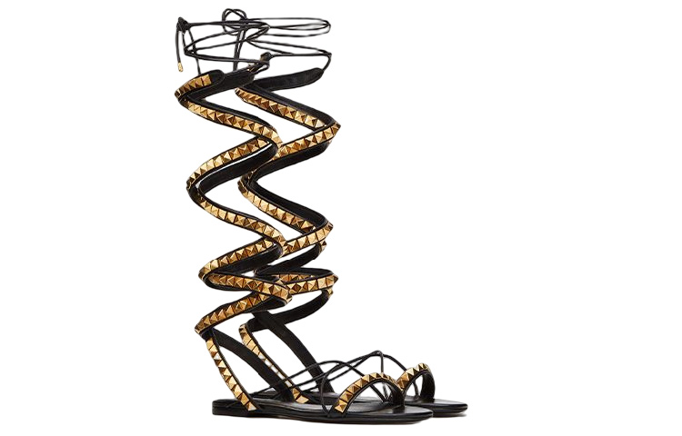 Order (W) Valentino Rockstud No Limit Nappa 'Sandal Fesyen Hitam' XW0S0EJ1HYH0NO