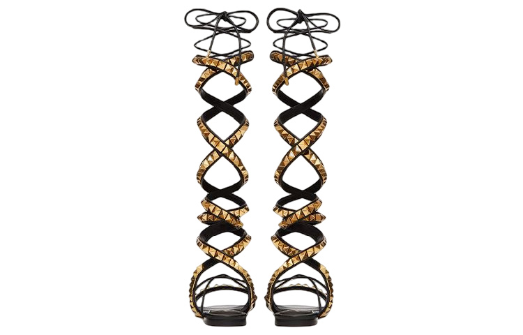 Shop (W) Valentino Rockstud No Limit Nappa 'Sandal Fesyen Hitam' XW0S0EJ1HYH0NO