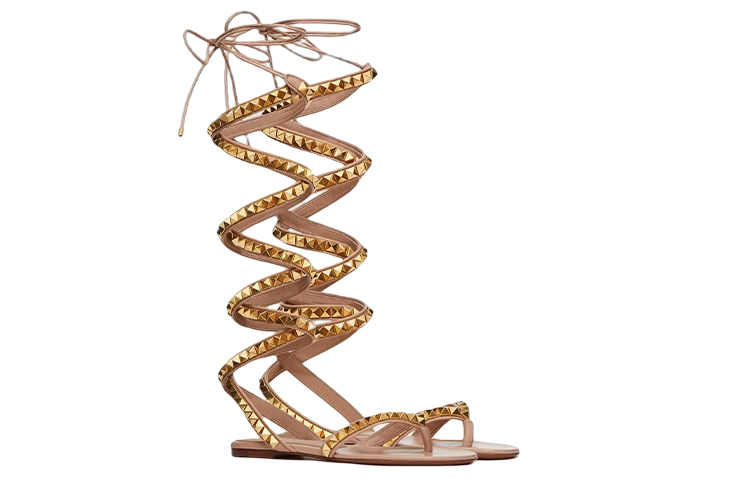 (W) Valentino Rockstud No Limit Nappa 'Gold' 圖 2
