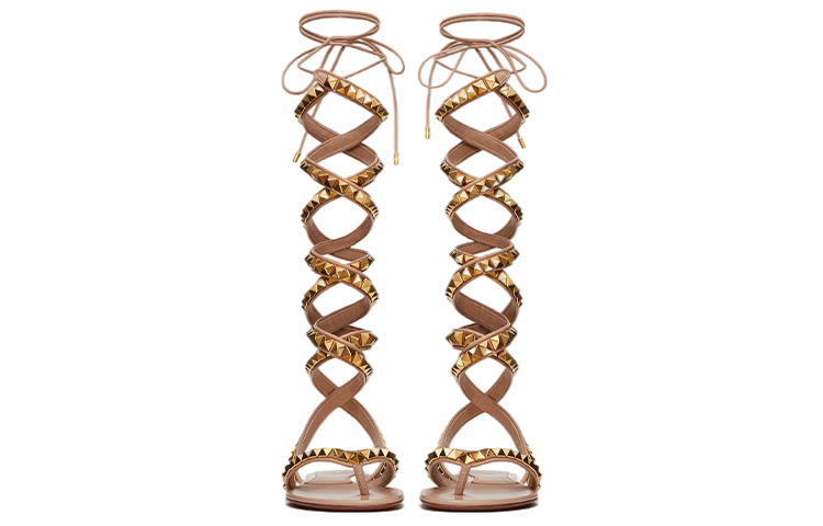 (W) Valentino Rockstud No Limit Nappa 'Gold' 圖 3