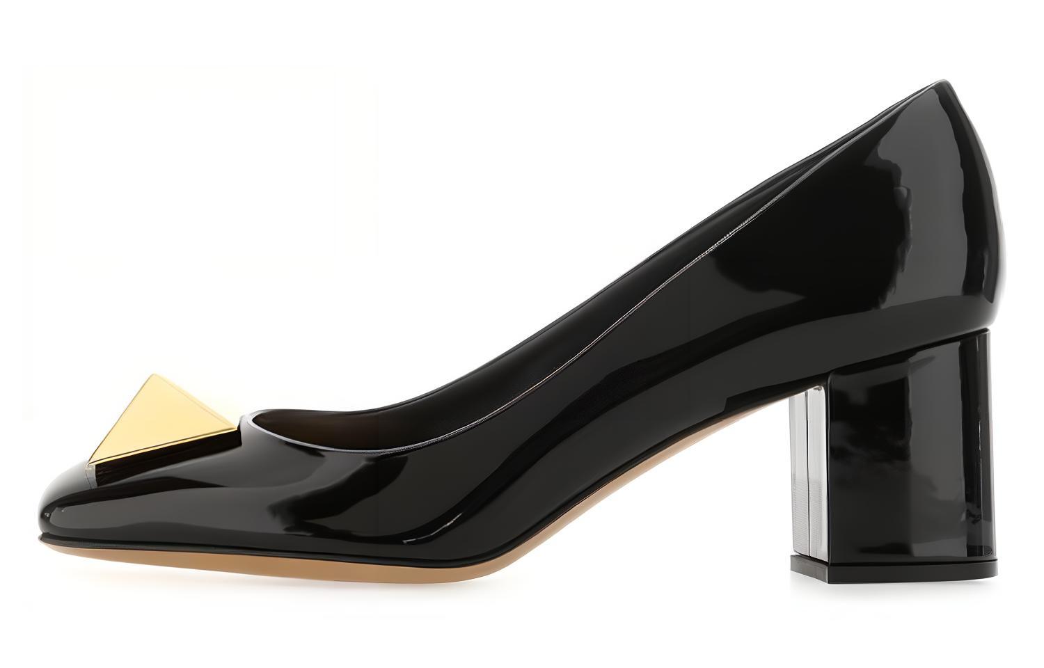 (W) Valentino Rockstud Patent 'Black'