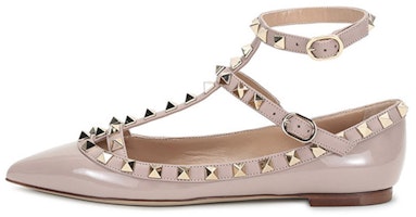 (Women) Valentino Rockstud Patent 'Grey Pink' SW2S0376VNWP45 (Women) Valentino Rockstud Patent 'Grey Pink' SW2S0376VNWP45
