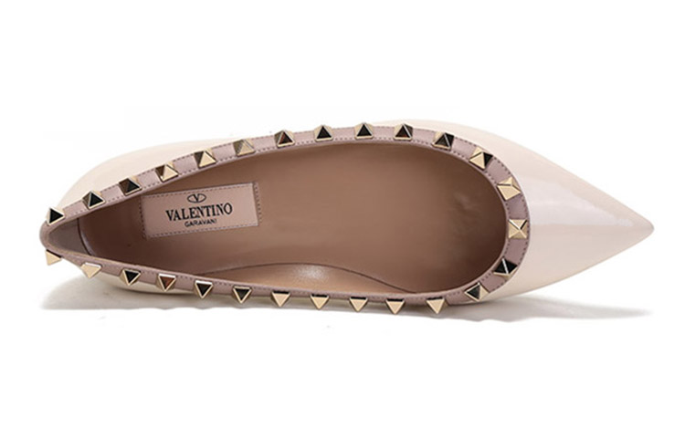 (W) Valentino Rockstud Patent Flat 'Ivory Blush' 圖 5