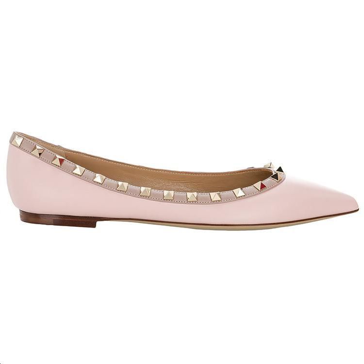 (W) Valentino Rockstud Patent Flat 'Rose Quartz Pink' 圖 2