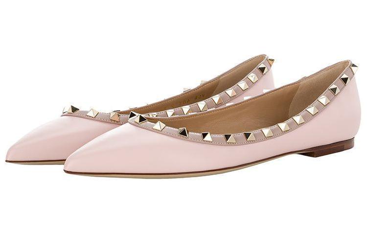 (W) Valentino Rockstud Patent Flat 'Rose Quartz Pink' 圖 3