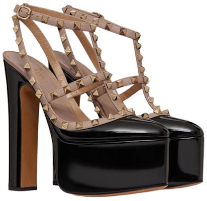 (Women) Valentino Rockstud Platform Patent Leather High Heel 'Black' 1W2S0FI5VNWN91 Lookbook (Women) Valentino Rockstud Platform Patent Leather High Heel 'Black' 1W2S0FI5VNWN91