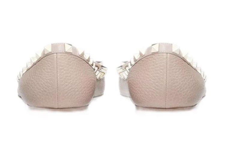 (W) Valentino Rockstud Pointed-Toe Flats 'Pink' 圖 5