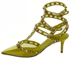 (Women) Valentino Rockstud Pointed-Toe Stiletto 'Yellow' 2W0S0375LFCN5A (Women) Valentino Rockstud Pointed-Toe Stiletto 'Yellow' 2W0S0375LFCN5A