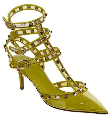 (Women) Valentino Rockstud Pointed-Toe Stiletto 'Yellow' 2W0S0375LFCN5A Order (Women) Valentino Rockstud Pointed-Toe Stiletto 'Yellow' 2W0S0375LFCN5A