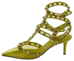 (Women) Valentino Rockstud Pointed-Toe Stiletto 'Yellow' 2W0S0375LFCN5A (Women) Valentino Rockstud Pointed-Toe Stiletto 'Yellow' 2W0S0375LFCN5A