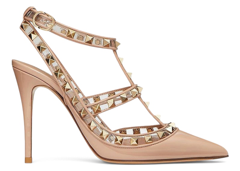 (W) Valentino Rockstud Pumps Pink 'Beige'