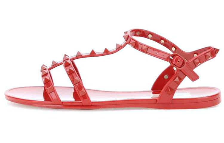 Buy (Women) Valentino Rockstud PVC 'Red' WW2S0H38NTI0RO