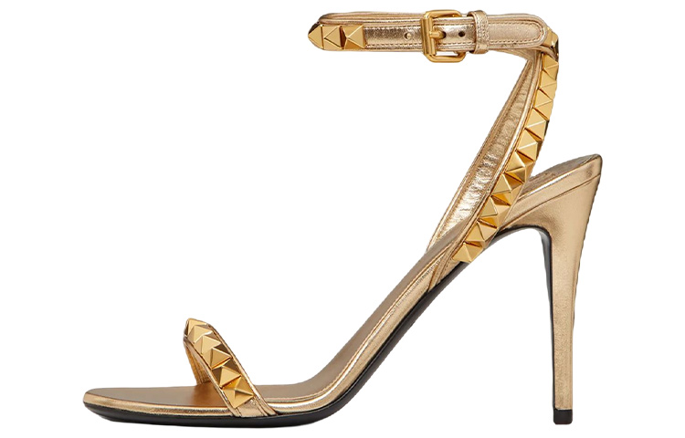 (Women) Valentino Rockstud Sandals 'Metallic Gold Nappa' XW0S0EK6DCBD81