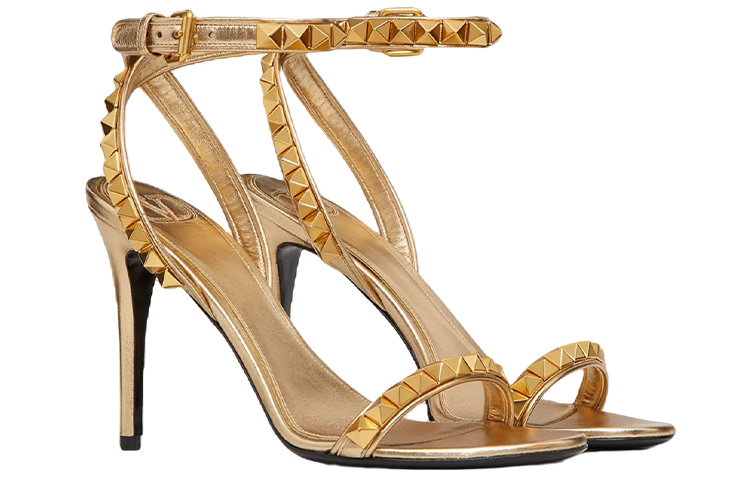 Order (W) Sandali Valentino Rockstud ''Nappa Oro Metallico'' XW0S0EK6DCBD81