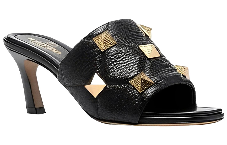 (W) Valentino Rockstud Slide 'Black Fashion' 圖 3