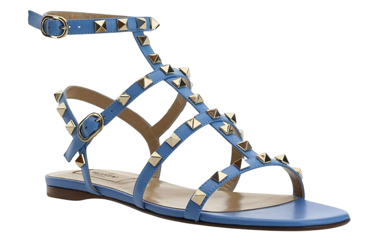 (W) Valentino Rockstud Slide 'Blue Buckle' 圖 3