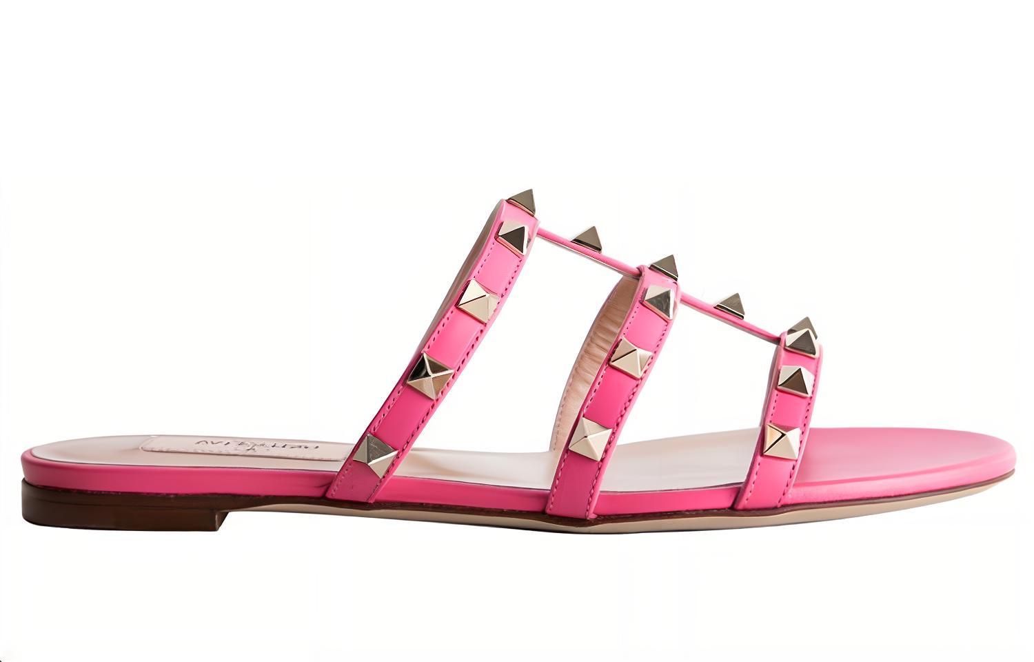 (W) Valentino Rockstud Slide 'Pink' 圖 2