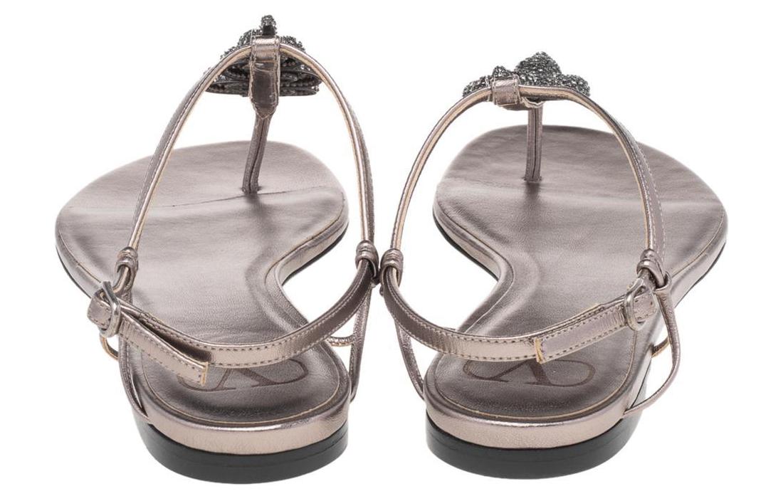 (W) Valentino Rockstud Slide 'Silver Crystal' 圖 5