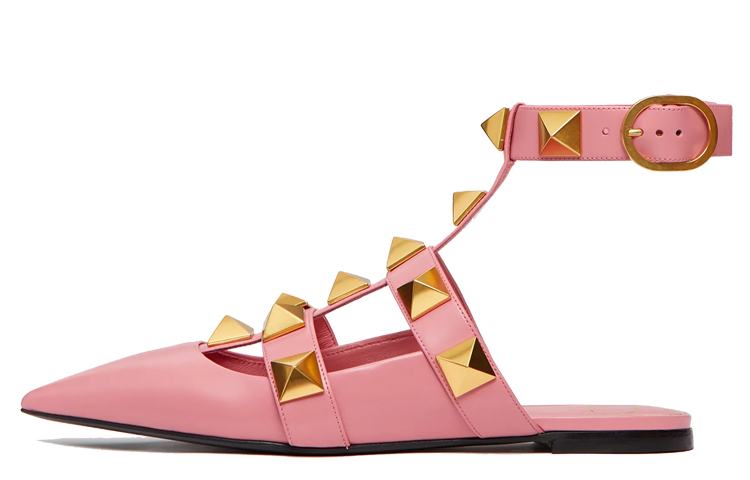 (Women) Valentino Rockstud Slide Sandal 'Pink' VW0S0BY5ZWMW10