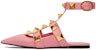 (W) Sandal Valentino Rockstud 'Merah Jambu' VW0S0BY5ZWMW10