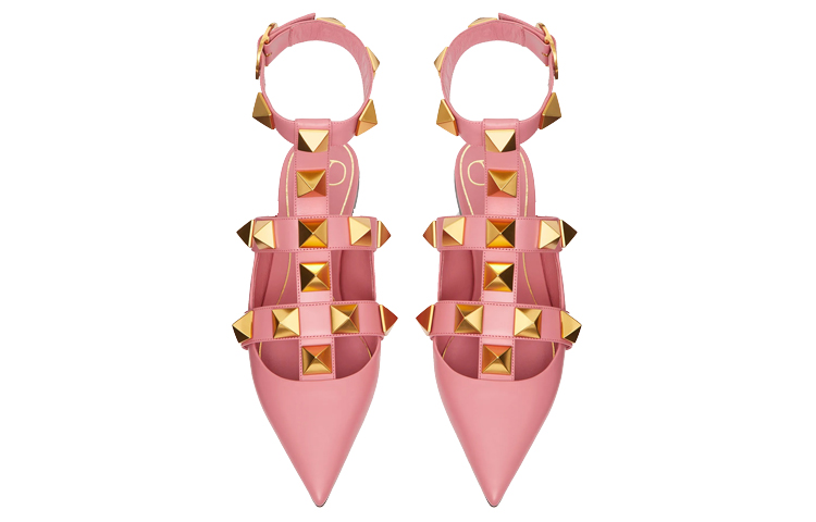 Shop (Women) Valentino Rockstud Slide Sandal 'Pink' VW0S0BY5ZWMW10