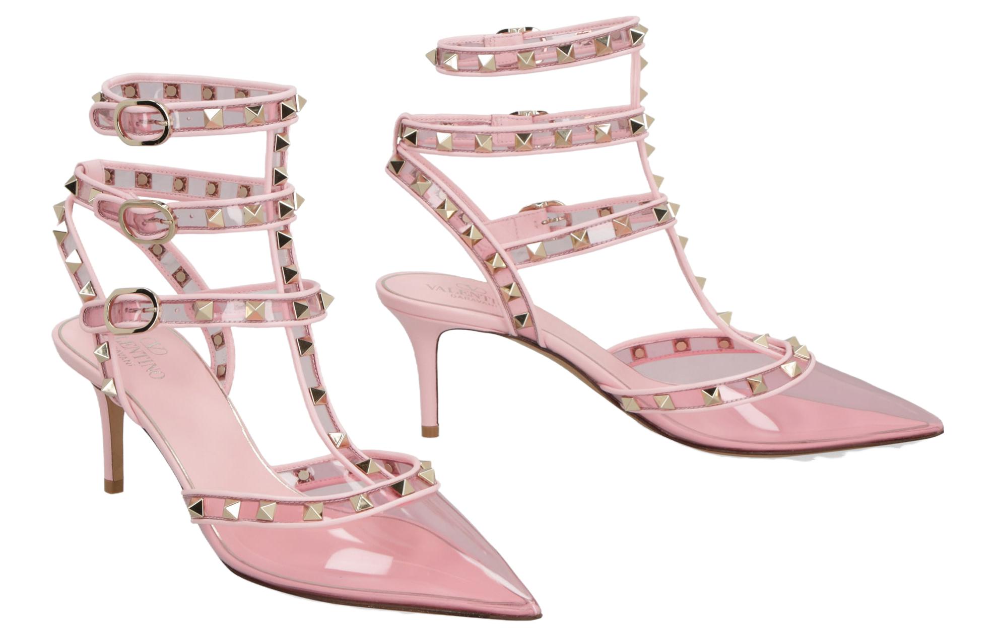 (W) Valentino Rockstud Slingback Pump 'Pink' 圖 3