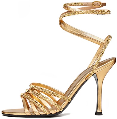 (Women) Valentino Rockstud Strappy Studded Chain 'Gold Crystal' WS0GE3RIGV6N Buy (Women) Valentino Rockstud Strappy Studded Chain 'Gold Crystal' WS0GE3RIGV6N