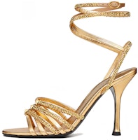 (Women) Valentino Rockstud Strappy Studded Chain 'Gold Crystal' WS0GE3RIGV6N (Women) Valentino Rockstud Strappy Studded Chain 'Gold Crystal' WS0GE3RIGV6N