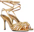 Lookbook (W) Valentino Rockstud Bertali Berantai 'Gold Crystal' WS0GE3RIGV6N