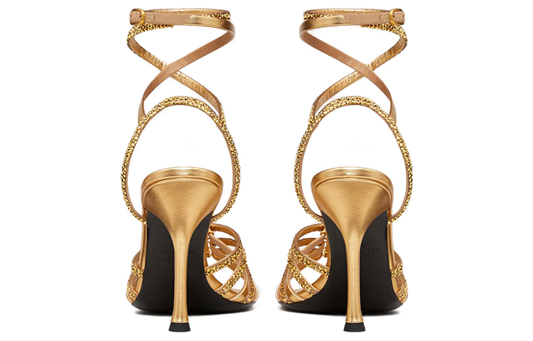 Purchase (W) Valentino Rockstud Bertali Berantai 'Gold Crystal' WS0GE3RIGV6N