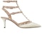 (W) Valentino Rockstud T-Strap Pumps 'Putih Gading' UW2S0375VNWL62