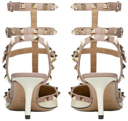 (Women) Valentino Rockstud T-Strap Pumps 'Ivory White' UW2S0375VNWL62 Purchase (Women) Valentino Rockstud T-Strap Pumps 'Ivory White' UW2S0375VNWL62