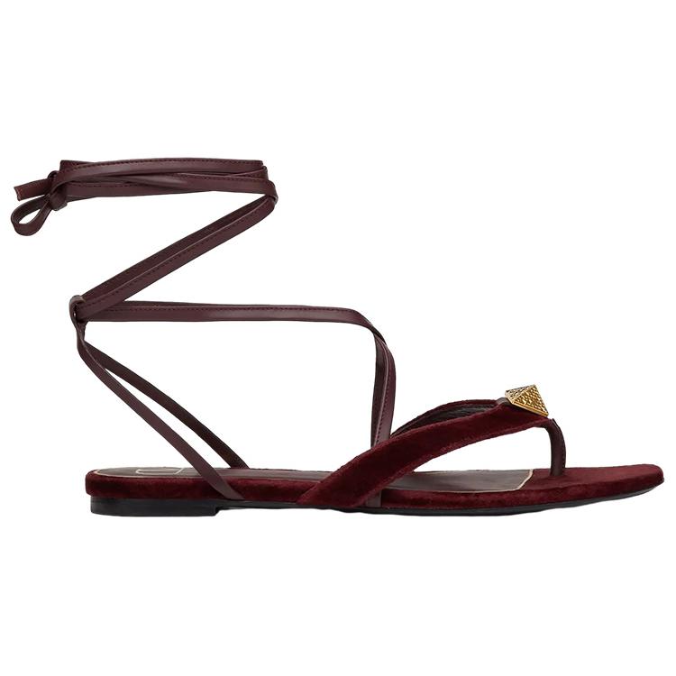 (W) Valentino Roman Stud 'Burgundy' 圖 2
