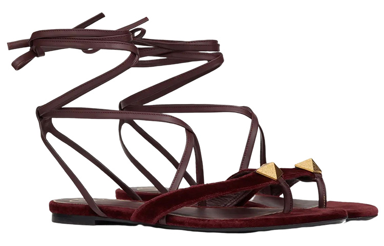 (W) Valentino Roman Stud 'Burgundy' 圖 3