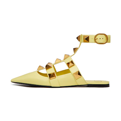 (W) Valentino Roman Stud 'Lemon Yellow'
