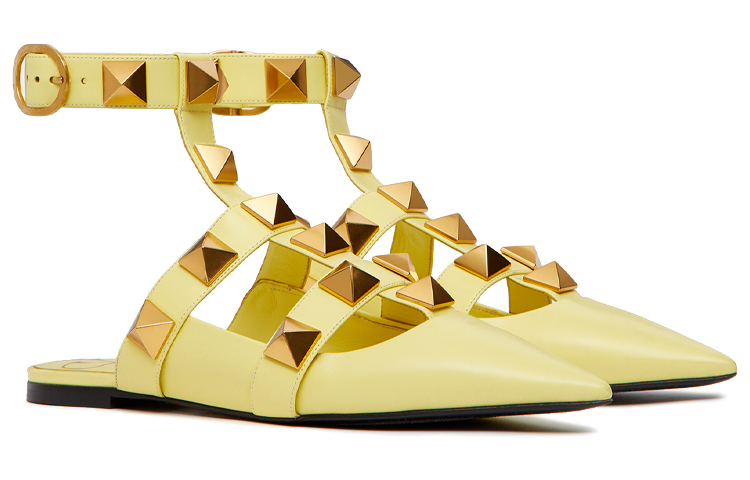 (W) Valentino Roman Stud 'Lemon Yellow' 圖 3