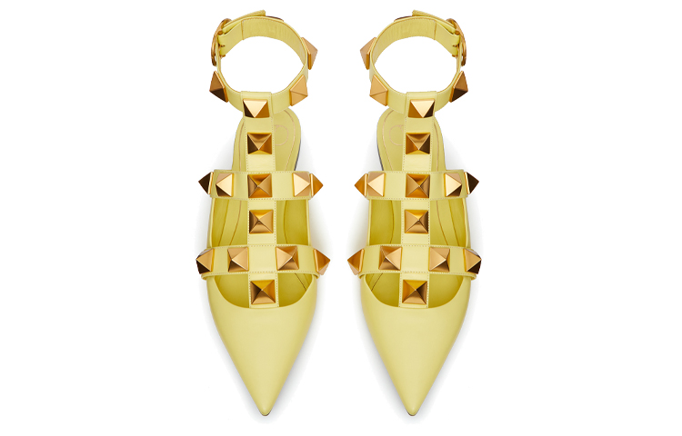 (W) Valentino Roman Stud 'Lemon Yellow' 圖 4
