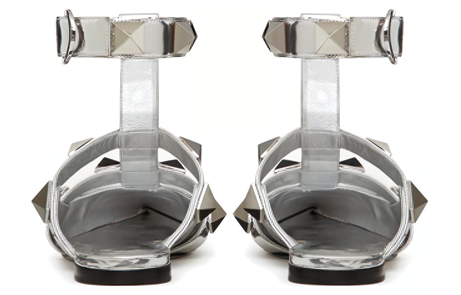(W) Valentino Roman Stud 'Silver Ballet' 圖 5