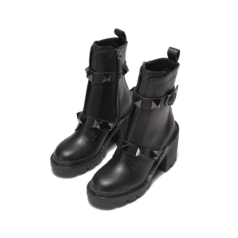 (W) Valentino Roman Stud Boot 'Black Studs' 圖 3