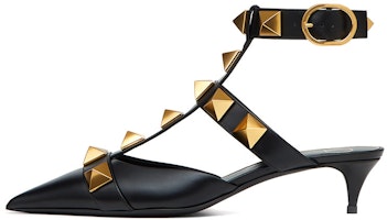 (Women) Valentino Roman Stud Calfskin High Heels 'Black' WW2S0CB3ZWM0NO (Women) Valentino Roman Stud Calfskin High Heels 'Black' WW2S0CB3ZWM0NO