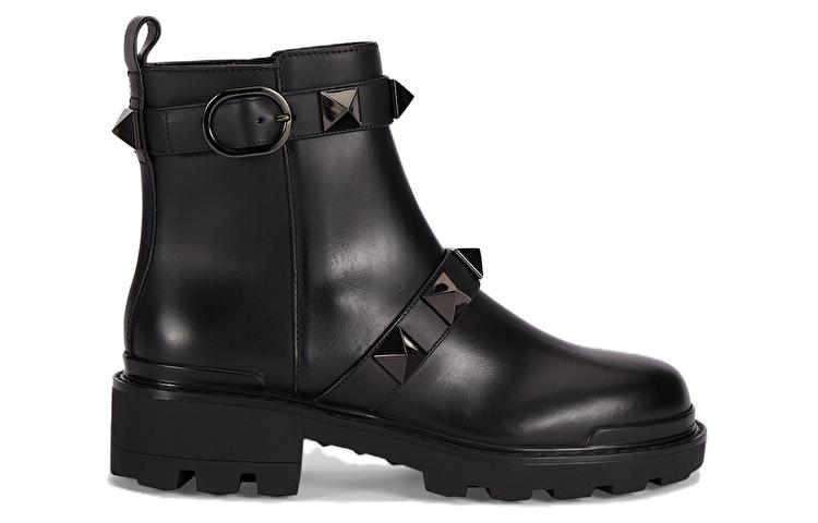 (W) Valentino Roman Stud Combat Boot 'Black' 圖 2