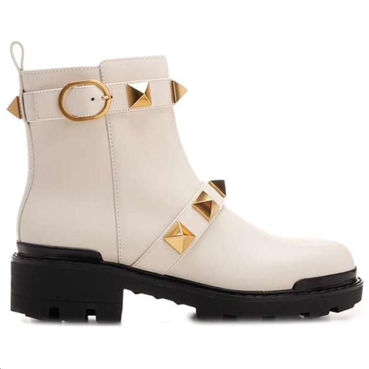 Order Valentino 華倫天奴 皮革時尚短靴 女款 白色