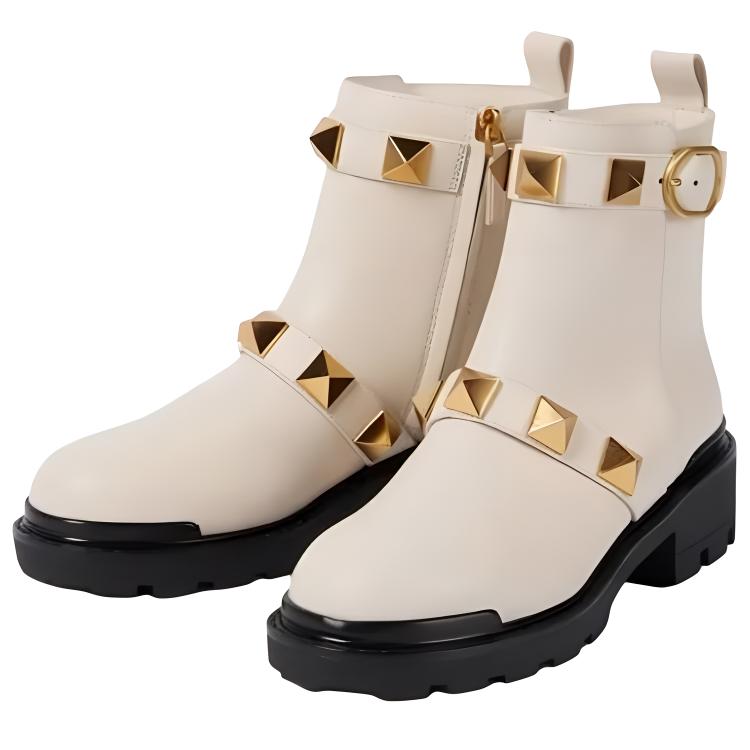Lookbook (Women) Valentino Roman Stud Combat Boot 'Ivory' WW0S0DC9NKDI16
