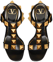 Shop (W) Sandales Valentino Roman Stud Noir à Talons Hauts Cloutées Fashion WW2S0CR1ZWM0NO
