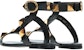 (W) Sandal Valentino Roman Stud Flat Calfskin 'Hitam' WW2S0BU8ZWM0NO