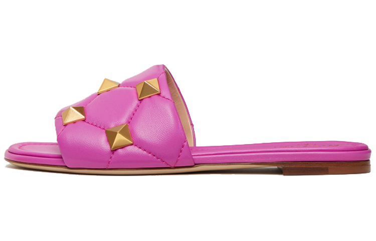 (Women) Valentino Roman Stud Flat Sandal 'Radiant Orchid' VW2S0BK4ZCG55U